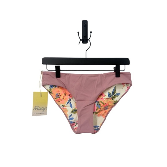Maaji Other - NEW MAAJI Mauve + Floral Reversible Bikini Bottoms